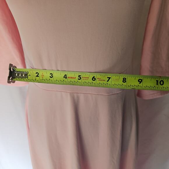 Pink stretchy fleece formal dress NWT *minor pilling see photos* size‎ small - Picture 14 of 16